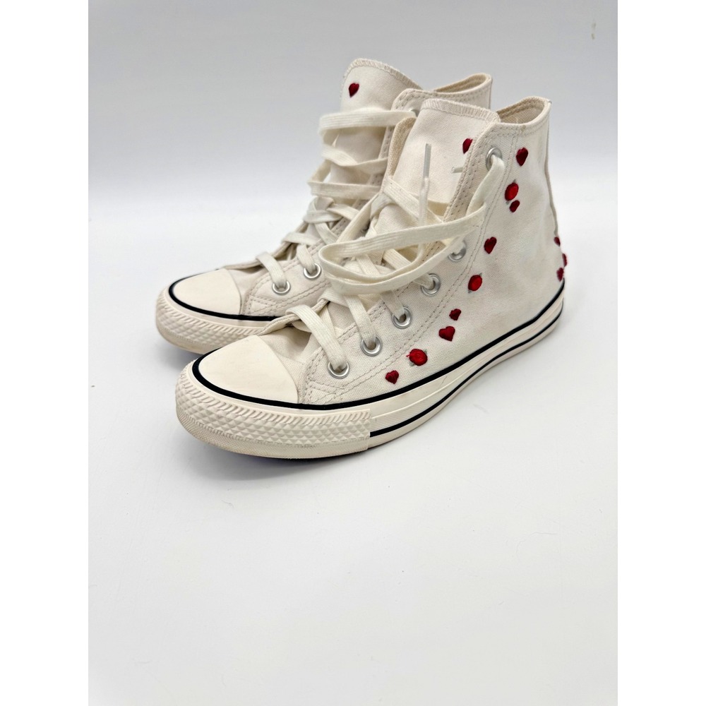 Converse Chuck Taylor All Star High Valentines Day Hearts Roses Sneakers Shoe 7